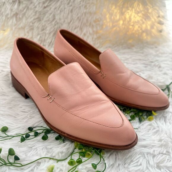 Madewell The Frances Leather Loafer in Pink Oyster Slip On Comfy Size 8.5 - Picture 3 of 11